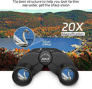 20X25 Small Binoculars for Adults and Kids, Large Eyepiece Binoculars for Bird Watching Easy Focus, Pocket High Powered Opera Glasses for Concert, Cruise Ship, Travel Must Have by TinyTreasures Baby Boutique