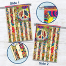FLAGWIX Peace Hippie Flag - Decorations For Home, Outside, House Flag 30x40, People Living Life In Peace Hippie Flag - USA House Garden Flags - Decorative Outdoor Flags by GreenHaven Gardens