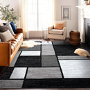 Rugshop Contemporary Modern Boxes for Home Office,Living Room,Bedroom,Kitchen Non Shedding Area Rug 12' x 15' Gray by TinyTreasures Baby Boutique