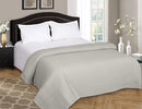 BELIZZI HOME 100% Cotton Bed Blanket, Breathable Bed Blanket Full Queen Size, Cotton Thermal Blankets Full Queen, Perfect for Layering Any Bed for All Season, Light Grey by CozyNest Decor