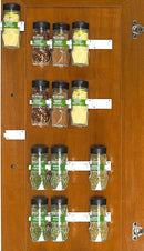 Simple Houseware Spice Gripper Clips Strips Cabinet Holder - 4 Strips, Holds 20 Jars, White by CozyNest Decor