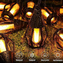 Solar Flame String Lights - 48ft 15 LED Lights Outdoor Solar String Lights for Garden Patio Decoration by GreenHaven Gardens