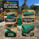 LANDZIE Lawn and Garden Spreaders - 60 x 20 Inch Tow-Behind Compost and Peat Moss Spreader for Large Lawns Commercial Landscaping - Effortlessly Spread Perfect Layer of Topdressing - Large Lawn Care by GreenHaven Gardens