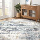 Round Rug Living Room Rugs: 10Ft Washable Circle Large Abstract Modern Soft Stain Resistant Non Slip Indoor Floor Carpet for Bedroom Nursery Office Dining Room Dorm Home House Decor- Light Blue by TinyTreasures Baby Boutique