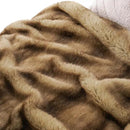 BATTILO HOME Luxury Ochre Faux Fur Throw Blanket, Soft Cozy Mink Fur Blanket for Couch, Sofa, Bed, Plush Warm Fuzzy Fall Fur Throw and Blankets for Home Decor, 50"x60" by CozyNest Decor