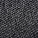 Low Profile Rubber Door Mat, 60x35inch, Heavy Duty, Durable Doormat, Indoor and Outdoor, Waterproof, Easy Clean Shoe Scraper, Home Rug Welcome Mats for Entryway, Patio, Porch, Grey by GreenHaven Gardens