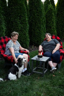 CITYBONFIRES The Chair Blanket™ Reversible Waterproof with Sherpa Lining – Portable Outdoor Cover for Camping, Sports & Patio – Folds into Carry Pouch with Strap - Buffalo Plaid by GreenHaven Gardens