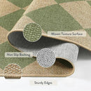 Lahome Checkered Green Runner Rug, 2x8 Carpet Runners for Hallway 8ft Non Slip Entryway Rug, Farmhouse Checkerboard Non Shedding Kitchen Mats for Floor Laundry Corridor by CozyNest Decor