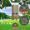 ASTARIN 50th Anniversary Wind Chimes Personalized, 30"/36" Deep Tone Wind Chimes for Wife Husband Parents, Romantic Souvenirs for Men Women Couple by CozyNest Decor
