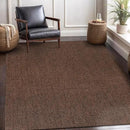 CAMILSON Easy Jute Rug 9x12, Indoor Outdoor Brown Color Fiber Area Rugs for Living Room Patio and Kitchen Rug, Solid Boho Woven Design, Easy-Cleaning, Washable Outside Carpet Alfombras (9 x 12) by CozyNest Decor