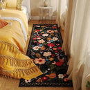 Runner Rug for Hallways Kitchen Rug Non Slip 2'6''x8' Washable Runner Rugs with Rubber Backing Soft Floral Carpet Runner for Hallways, Kitchen, Laundry, Bedroom, Bathroom(Black) by CozyNest Decor