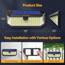 TECKNET 416 LED Solar Lights Outdoor Waterproof, 300° Angle & 3 Lighting Modes Motion Sensor Outdoor Lights, 2 Pack Security Solar Flood Lights IP66 for Fence Front Door Yard Deck Garden Garage by GreenHaven Gardens