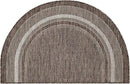 Unique Loom Outdoor Border Collection Area Rug - Soft Border (2' 7" x 4' 1" Hearth Brown/Ivory) by GreenHaven Gardens
