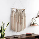 Mark&Day Wall Art, Meiningen Global Farmhouse Beige Macrame Tapestry Wall Hanging for Living Room, Bedroom, Office or Kitchen (35"H x 22"W) by CozyNest Decor
