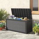 NUNU LAB 102 Gallon Large Waterproof Resin Deck Box, Lockable Outdoor Storage Box with Gas Lift, Patio Cushions, Garden Tools, Pool Supplies, Indoor Outdoor Storage Container, Black by GreenHaven Gardens