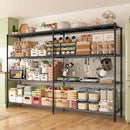 REIBII 70"W Metal Shelving, Storage Shelves 4-tier Wire Shelving Unit Load 1240LBS Metal Shelves for Storage Adjustable Shelving Rack for Pantry Kitchen Commercial school Garage 70"W*15.8"D*62.9"H by CozyNest Decor