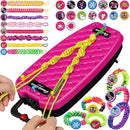 Dpai Friendship Bracelet Making Kit for Girls,DIY Arts and Crafts Toys,Jewelry String Maker Kit,The Best Birthday Gifts Ideas for Girls 6 7 8 9 10 11 12+ Years Old（Rose and Black by TinyTreasures Baby Boutique