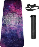 Non Slip Yoga Mat TPE Workout Mat for Men Women, Thick Workout Mat with Carrying Strap, Fitness Mats for Exercise, Yoga, Fitness, Pilates, Floor Workouts (72" x 24" x 6mm) by TinyTreasures Baby Boutique