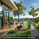 RESTMO RF Remote Controlled Sprinkler Timer with Brass Inlet & Outlet, Water Timer for Garden Hose, Automatic/Manual/Rain Delay for Outdoor Faucet, Drip Irrigation and Lawn Watering, 2 Outlet by GreenHaven Gardens