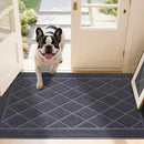 JSEI Dirt Trapper Door Mat 36"x60", Non-Slip Washable Entryway Mats, Dog Door Mat, Stain Resistant and Absorbent Floor Mats, Low Profile Welcome Mat for Front Back Door, Dark Grey by CozyNest Decor