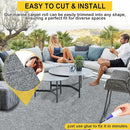 Marine Carpet,6 FT x 23 FT Smoke Gray Indoor Outdoor Carpet 0.2" Thick Boat Carpet with Water-Proof TPE Backing, Non-Slide Outdoor Marine Carpet Roll for Home, Patio, Porch, Deck by CozyNest Decor