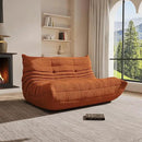 Bean Bag Chairs for Adults Giant Bean Bag Chair， 2 Seater with Memory Foam Filled Fireside Chair, Lazy Sofa Lounge Floor Sofa for Living Room, Bedroom, Office, No Assembly Required. (Orange) by CozyNest Decor