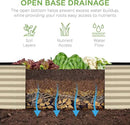 Best Choice Products 8x2x2ft Outdoor Metal Raised Garden Bed, Rectangular Deep Root Planter Box for Vegetables, Flowers, Herbs, and Succulents w/ 239 Gallon Capacity - Beige by GreenHaven Gardens