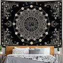 Lunerfex Sun and Moon Mandala Tapestry Boho Tapestry for Bedroom Black and White Tapestries Wall Hanging Living Room Wall Art and Home Decor 60x80 by CozyNest Decor