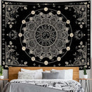 Lunerfex Sun and Moon Mandala Tapestry Boho Tapestry for Bedroom Black and White Tapestries Wall Hanging Living Room Wall Art and Home Decor 44x60 by CozyNest Decor