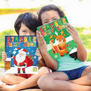90shine 4PCS Christmas Crafts for Kids Ages 4-8 Sticker Paint Books - Includes Santa Clause Snowman Elf Gnome and More Designs Gift Party Create 40 Pictures by TinyTreasures Baby Boutique