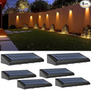 Solar Fence Lights Outdoor Waterproof IP65, 6 Pack Fence Lights Solar Powered 60 Lumens Auto On/Off Step Wall Lights Outside Decorations for Yard, Porch, Patio, Stairs, Pool, Deck, Garden- Warm Light by GreenHaven Gardens