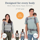 Beco Toddler Carrier - Breathable 3D Mesh Front-Carry & Backpack Style Carrier with Tall Supportive Back and Ergonomic Extra-Wide Seat for Children from 18months (20-60 lbs) - Cool Dark Grey by TinyTreasures Baby Boutique