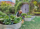 Galvanized Raised Garden Beds Outdoor // 8×4×1 ft (2-Pack) Planter Raised Beds for Gardening, Vegetables, Flowers // Large Metal Garden Box // Patented Tool-Free Design (Silver) by GreenHaven Gardens