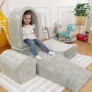 Foam Climbing Blocks for Toddlers 1-3 - Baby Climb and Crawl Activity Playset - Indoor Activity Play Structure for Toddlers - Foam Soft Play Set for Babies - Balls NOT Included - Gray by TinyTreasures Baby Boutique