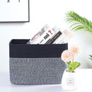 MINTWOOD Design 3-Pack Storage Baskets for Shelves, Playroom and Classroom, Book Basket, Decorative Storage Cube Bins, Woven Closet Organizers, Pantry and Shoe Organizer, Navy Blue by TinyTreasures Baby Boutique