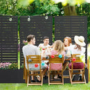 Casaphoria Metal Raised Garden Bed with Trellis, 59"x30"x12" Planter Box for Climbing Plants, Vegetables & Vines, Features Drainage Holes and Privacy Screen (Black-Louvered) by GreenHaven Gardens