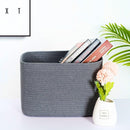 MINTWOOD Design 3-Pack Decorative Woven Storage Baskets for Shelves, Cube Bin Box for Organizing Books, Shoes, Dog Toys, Pantry Closet and Living Room Organizer, Charcoal Gray by TinyTreasures Baby Boutique