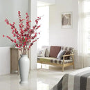 4Pcs Cherry Blossom Branches Artificial Flowers for Spring Summer Indoor Decoration,Faux Long Stem Artificial Flowers for Wedding Home Office Bedroom Party Table Centerpieces Decor(Red) by CozyNest Decor