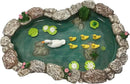 GlitZGlam Duck Pond -Mother and Ducklings! A Miniature Duck Pond for a Miniature Fairy Garden and Miniature Garden Accessories by GreenHaven Gardens