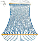 Original Pawleys Island 13DCCB Large Coastal Blue DURACORD Rope Hammock with Extension Chains & Tree Hooks, Handcrafted in The USA, Accommodates 2 People, 450 LB Weight Capacity, 13 ft. x 55 in. by GreenHaven Gardens