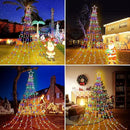 Outdoor Christmas Star String Lights, 320 LED 11.5 ft Waterfall Tree Lights with 8 Lighting Modes for Indoor/Outdoor Yard, Home, Festival, Party, Xmas, New Year Decor by GreenHaven Gardens