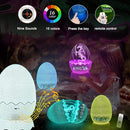 Unique Dragon Egg Digital Clock Ok to Wake Up Alarm Clock with Night Light / Lullaby White Noise / Bluetooth Speaker, Remote Control 16 Colors & Brightness & Volume, Cool Dragon Gift for Kids/Adult by TinyTreasures Baby Boutique
