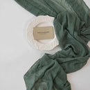 3Pcs Forest Green Gauze Rustic Cheesecloth Table Runner 120 Inch 10 FT for Wedding Baby Shower Bridal Shower Birthday Engagement Garden Outdoor Party Long Sheer Boho Decorations by CozyNest Decor
