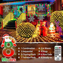 KNONEW 2-Pack 360 LEDs Christmas Net Lights 13ft x 6.6ft Outdoor Mesh Connectable Waterproof 8 Modes & Timer Plug-in Fairy Lights for Bushes Garden Party Wedding Holiday, Warm White by GreenHaven Gardens
