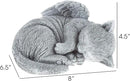 Pure Garden Cat Memorial Stone - Peaceful Sleeping Kitten Angel Statue for Garden, Remembrance, Grave Marker, and Loss - Pet Sympathy Gift (Gray) by GreenHaven Gardens