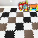 YIMINYUER® 25 Tiles (30cm×30cm×1cm Each Tile) Baby Soft Puzzle Play Mats, Kids Thick EVA Foam Floor, Toddlers & Children's Soft Interlocking Mat R01R04R06G301025 by TinyTreasures Baby Boutique