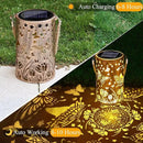 Toodour Solar Lantern Outdoor, Butterfly Gifts for Mom Grandma Women Hanging Solar Outdoor Lights Waterproof, Hollow Out Retro Metal Butterfly Lights for Patio, Balcony, Walkway, Yard Decorations by GreenHaven Gardens