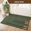 COSY HOMEER-Door-Mat 20" x 32" Non Slip Absorbent Entryway Rugs Dirt Trapper Doormats Washable Entrance Mats Low Pile Welcome Floor Mat for Front Back Door and Entry Mats,Green by CozyNest Decor