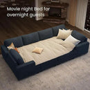 Nolany Sectional Couch with Storage Ottoman, Corduroy Sleeper Sectional Sofa with Chaise, Modular Sectional Couches for Living Room, Blue by CozyNest Decor