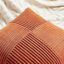 Fancy Homi Set of 2 Burnt Orange Long Lumbar Decorative Throw Pillow Covers 14x24 Inch for Living Room Couch Bed, Boho Farmhouse Fall Home Decor, Soft Corduroy Corss Textured Cushion Case 35x60 cm by CozyNest Decor